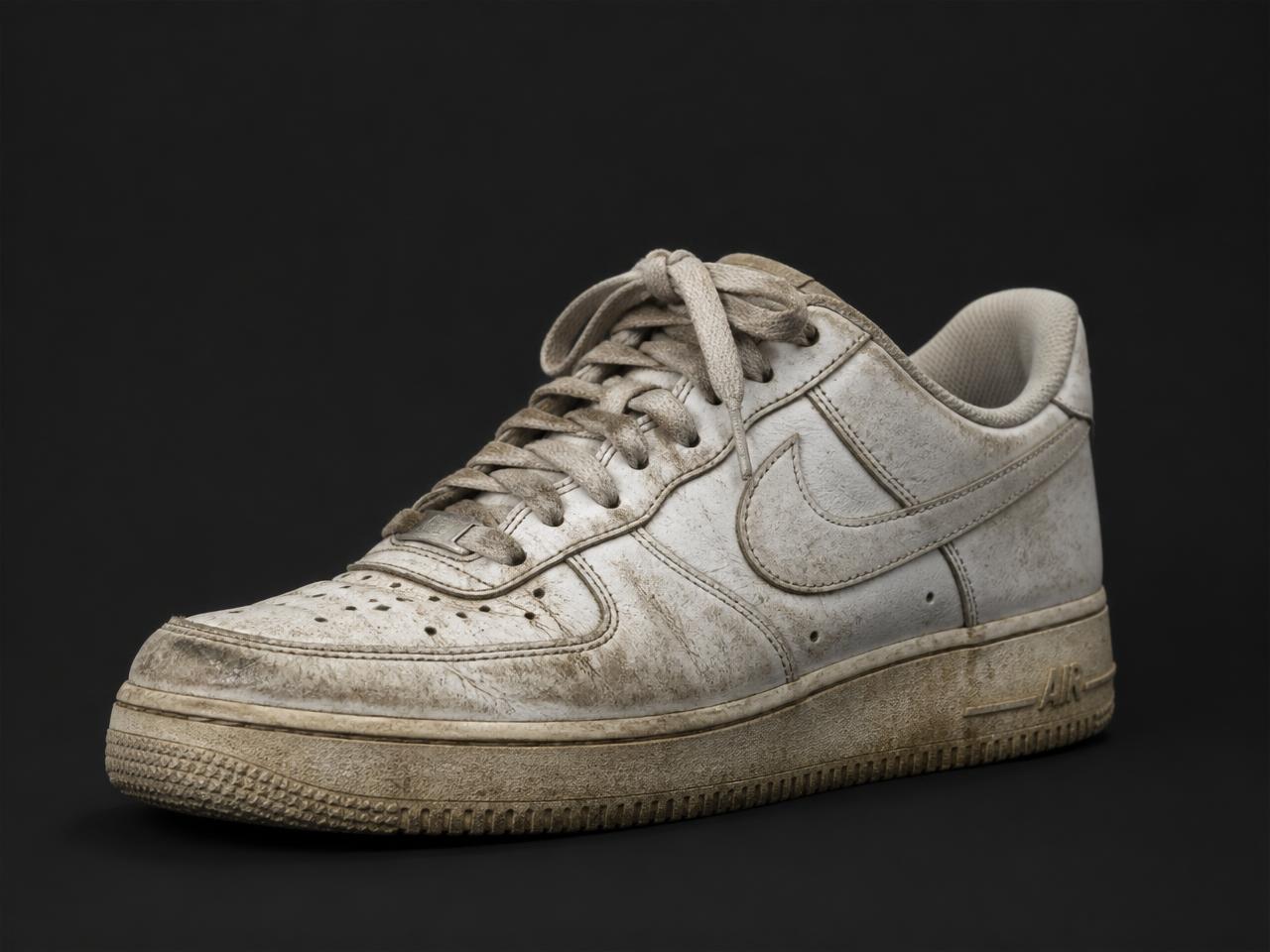 Air Force 1 deep clean by Sneaker Pope, before cleaning